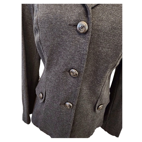 CABI Grey Blazer Suit Coat - Stylish Ladies Small Jacket two-tone trendy modern - Picture 10 of 15